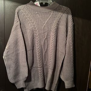 Men Sweater Dark Grey Large NWT